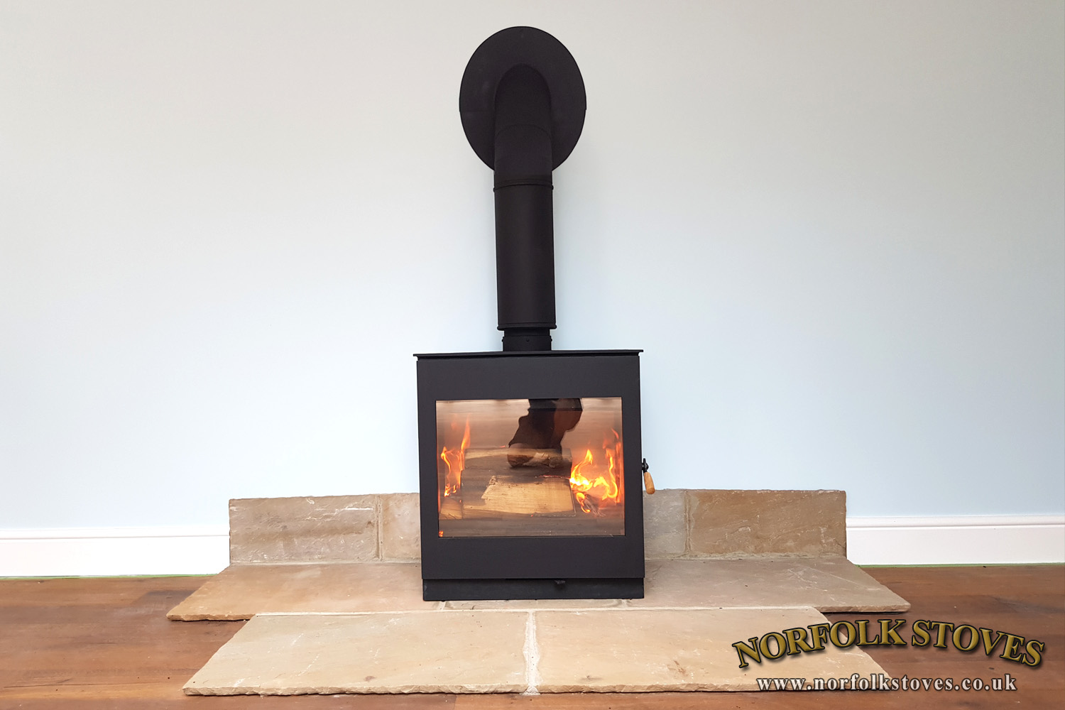 Burley Bosworth Wood Burner Natural Stone Norfolk Stoves