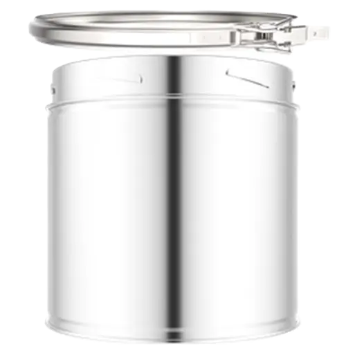 Stainless steel twin wall flue pipe section with locking clamp