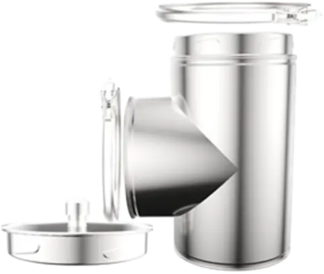 Stainless steel twin wall flue tee pipe with removable access cap